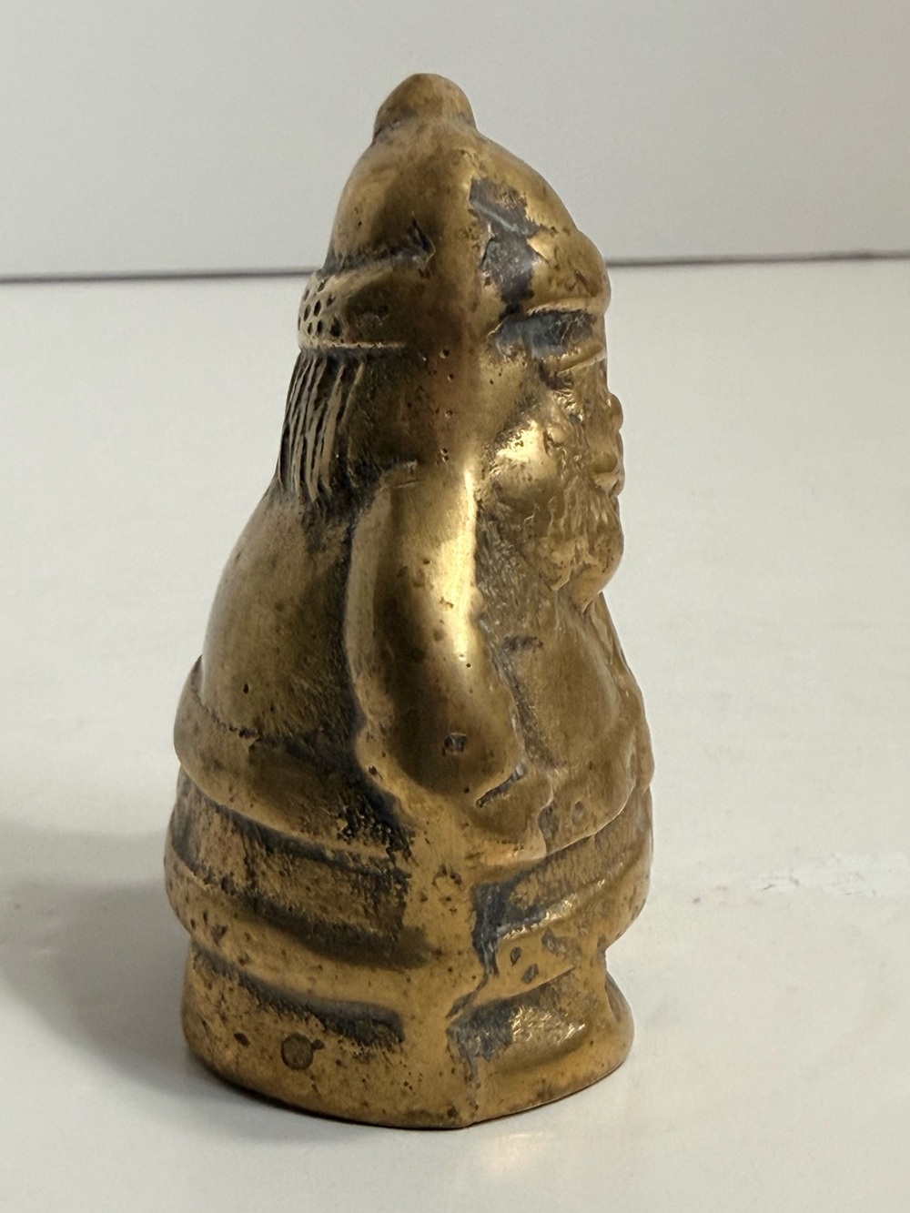 Vintage Brass Santa Claus Bell - Picture 4 of 6